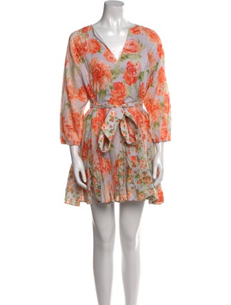 Alice + Olivia Floral Print Mini Dress