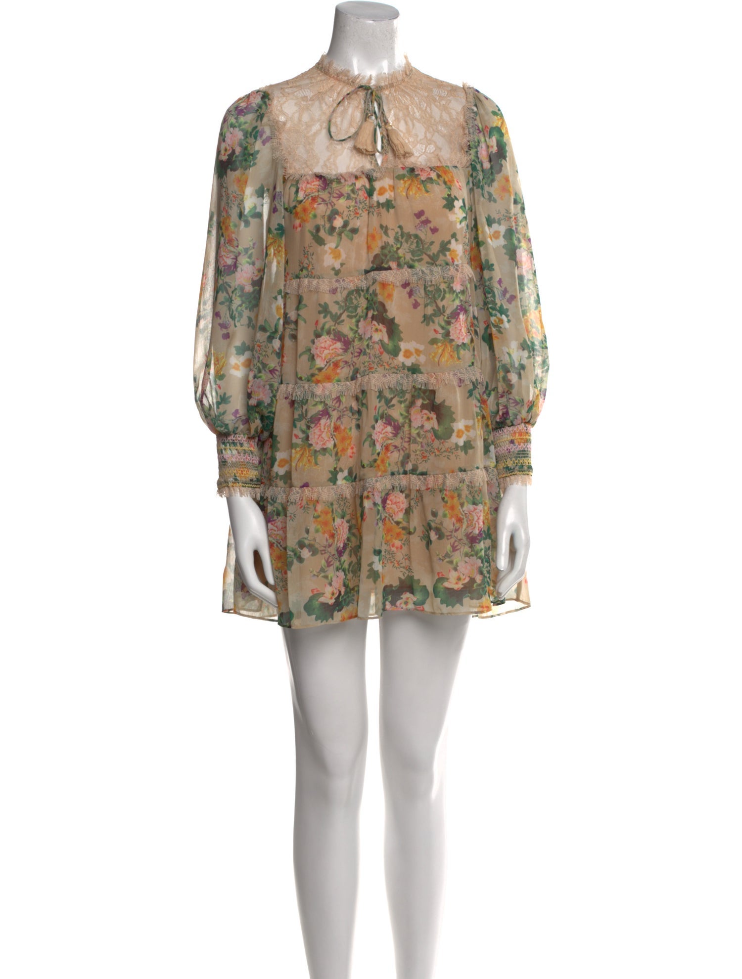 Alice + Olivia Floral Print Mini Dress