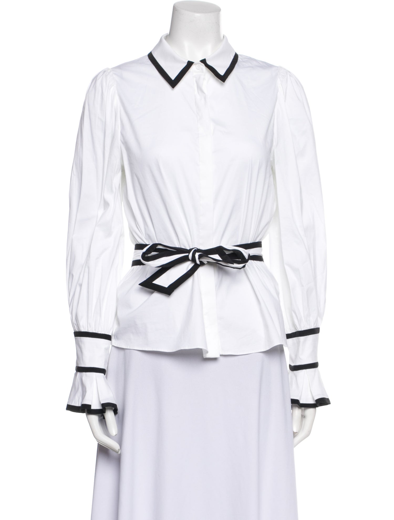Alice + Olivia Long Sleeve Button-Up Top