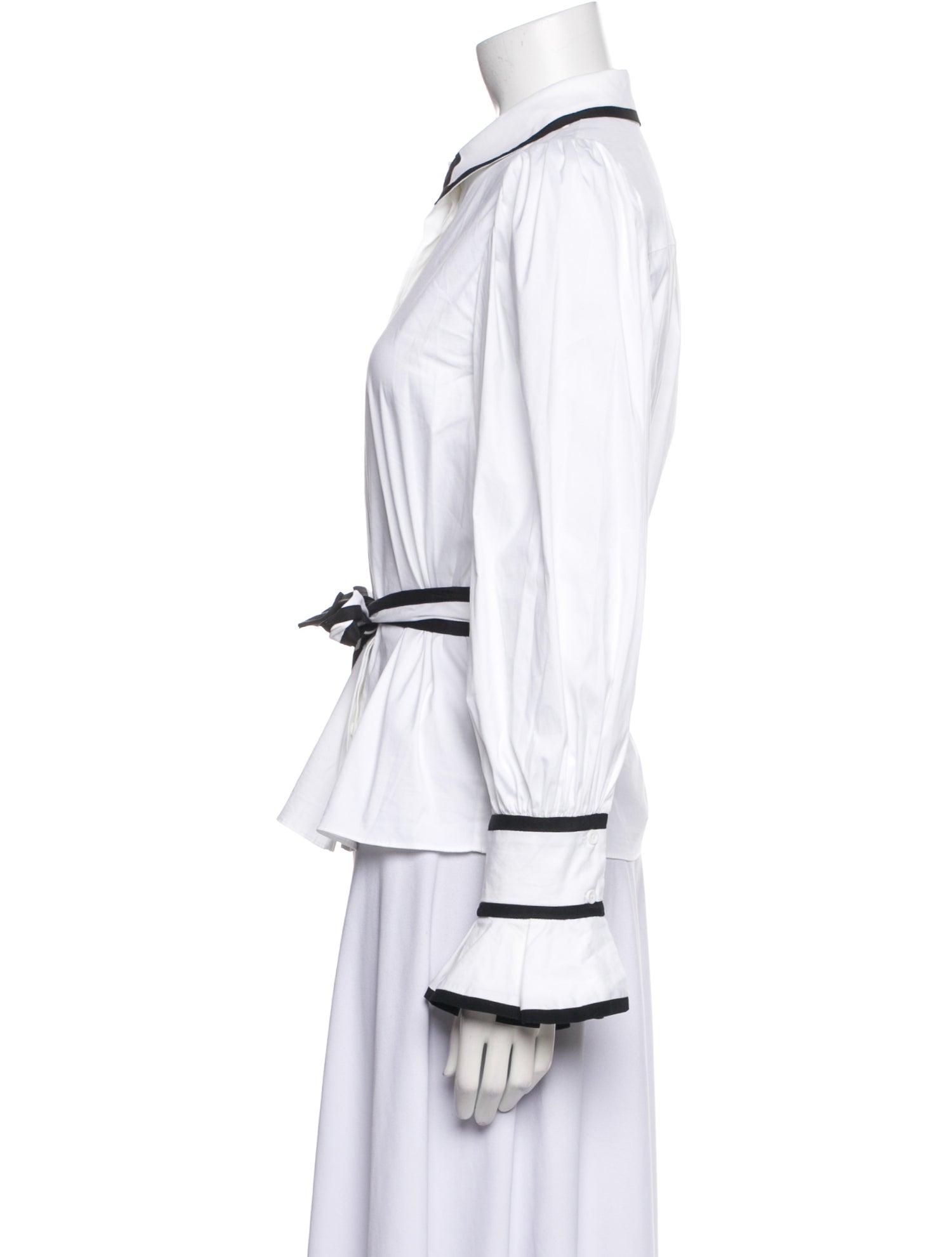 Alice + Olivia Long Sleeve Button-Up Top