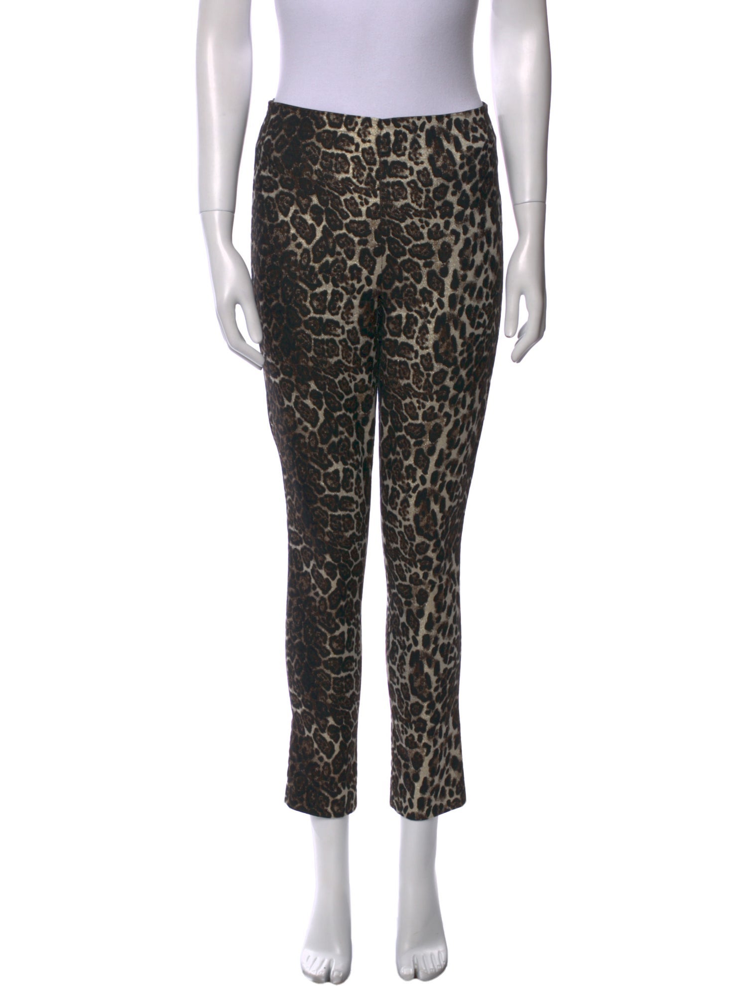 Alice + Olivia Animal Print Skinny Leg Pants