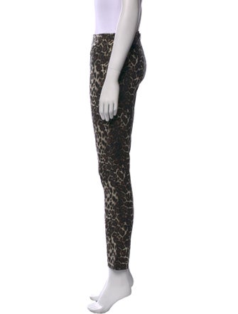 Alice + Olivia Animal Print Skinny Leg Pants