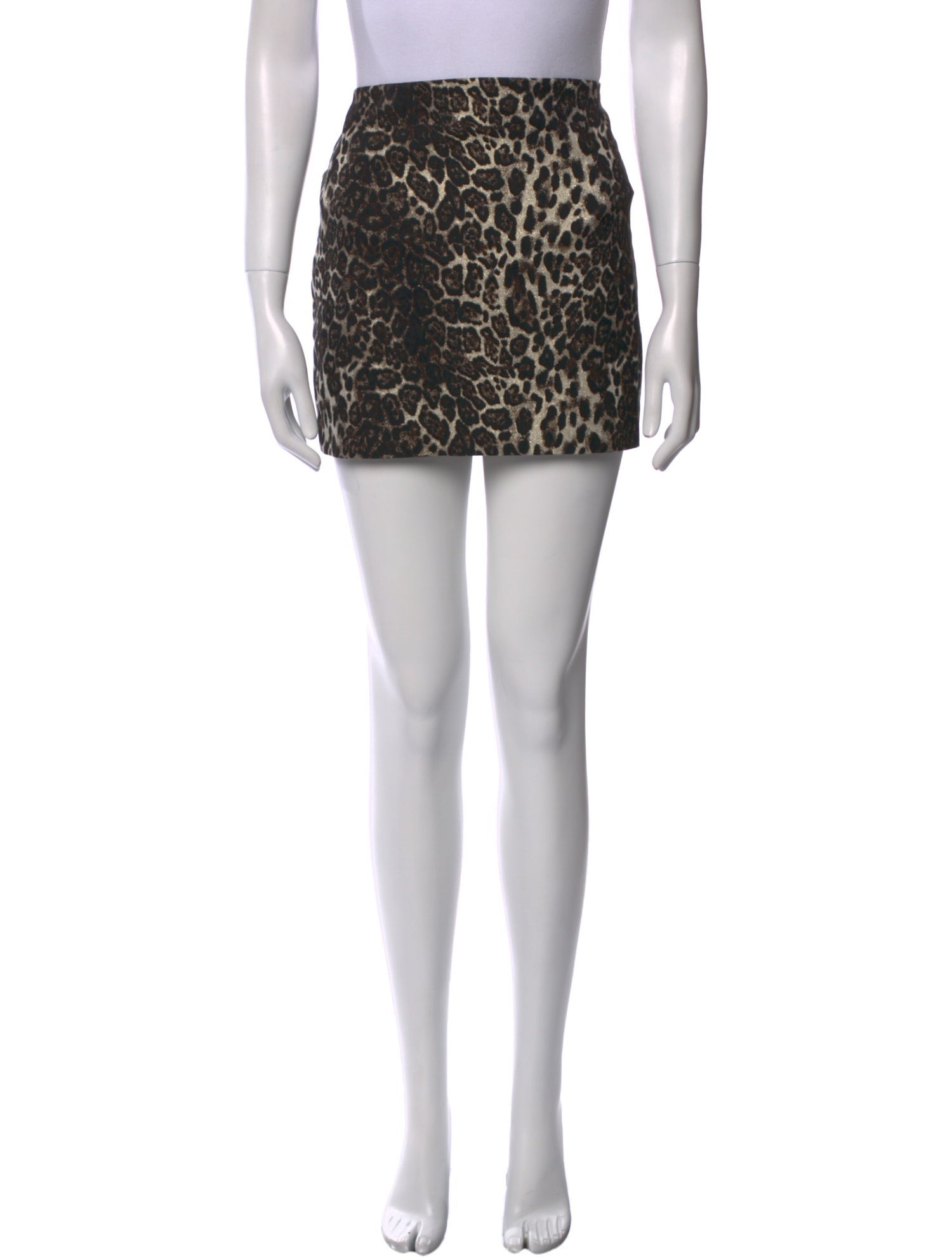Alice + Olivia Animal Print Mini Skirt