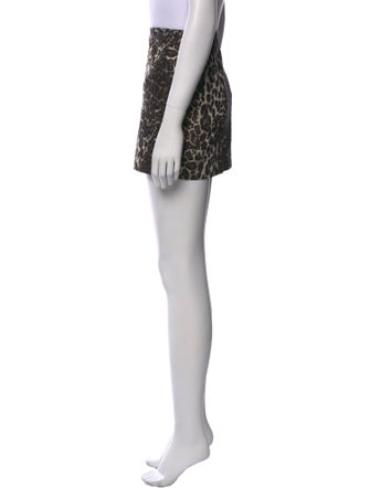 Alice + Olivia Animal Print Mini Skirt