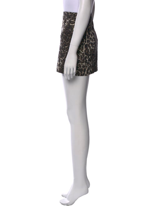 Alice + Olivia Animal Print Mini Skirt