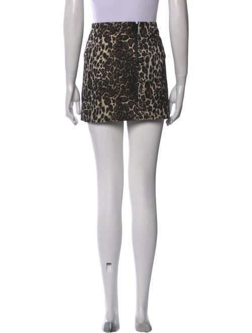 Alice + Olivia Animal Print Mini Skirt