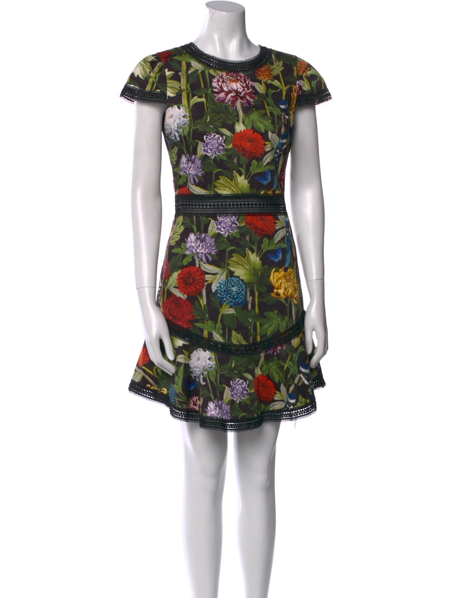 Alice + Olivia Floral Print Mini Dress