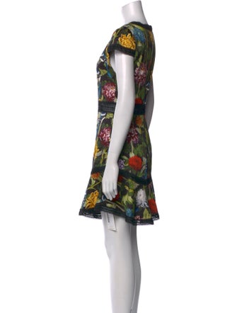 Alice + Olivia Floral Print Mini Dress