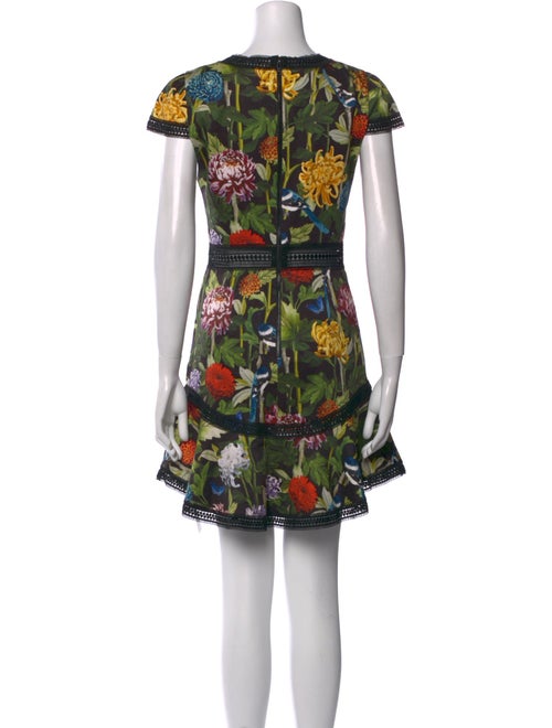 Alice + Olivia Floral Print Mini Dress