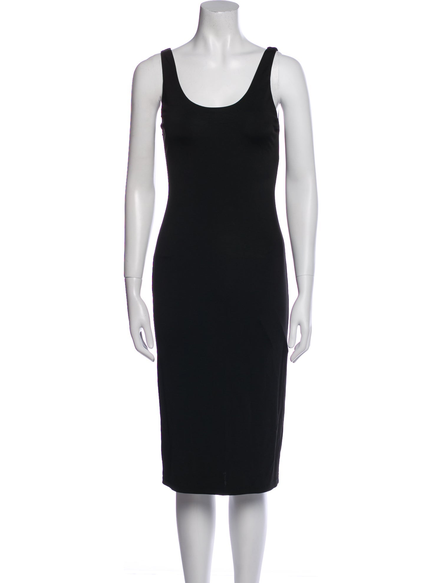 Alice + Olivia Scoop Neck Midi Length Dress