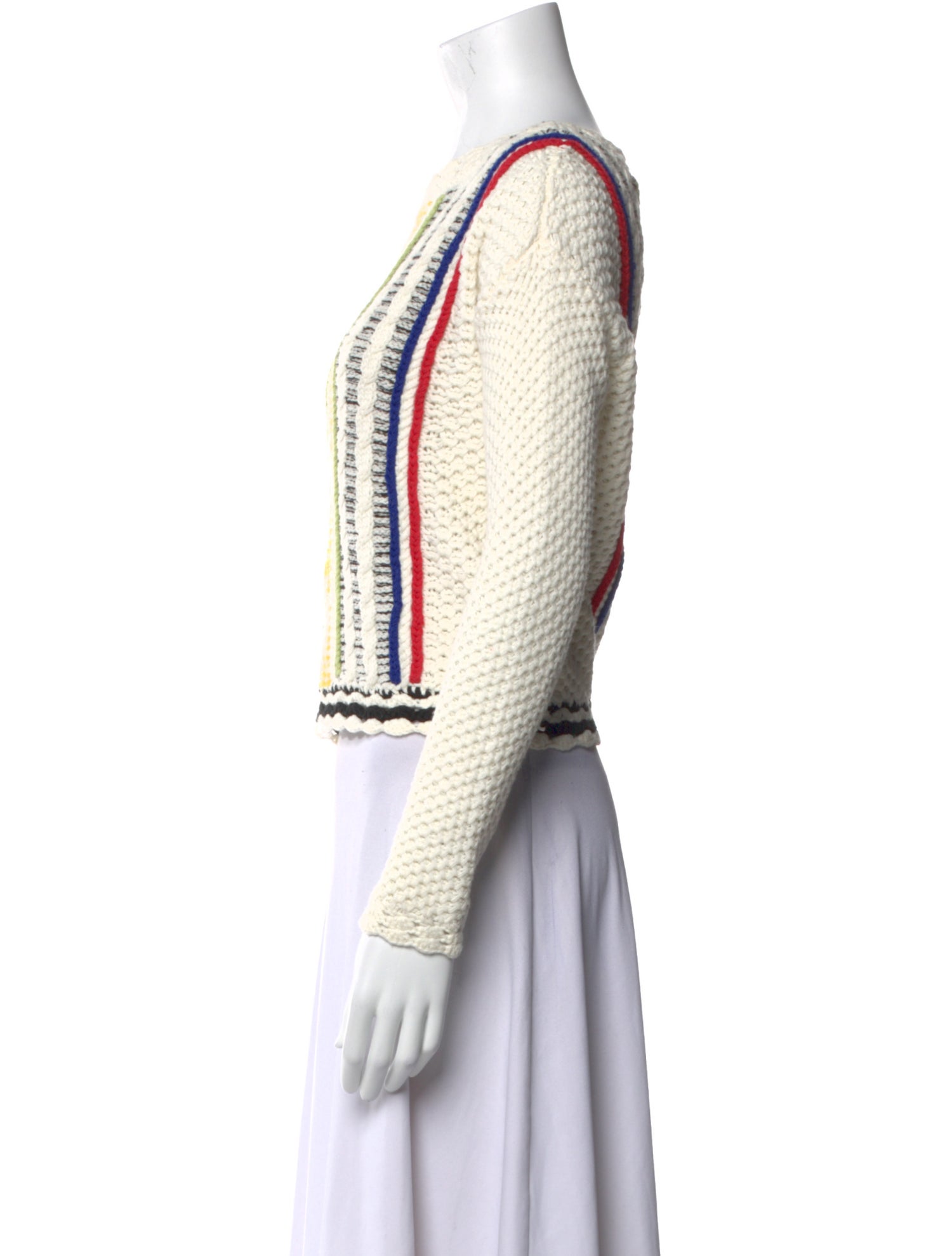 Alice + Olivia Printed Bateau Neckline Sweater