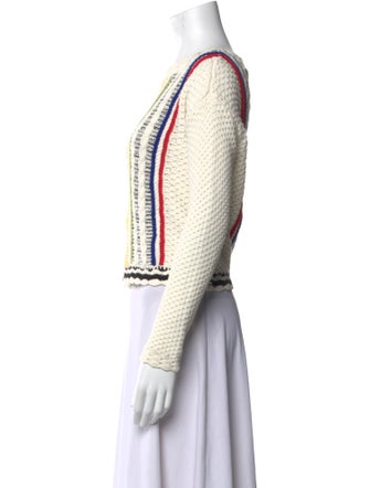 Alice + Olivia Printed Bateau Neckline Sweater