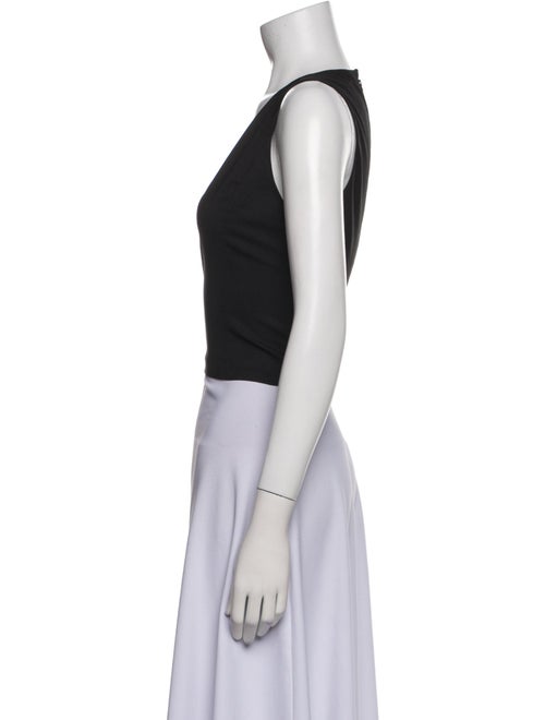 Alice + Olivia Virgin Wool V-Neck Crop Top