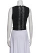 Alice + Olivia Virgin Wool V-Neck Crop Top