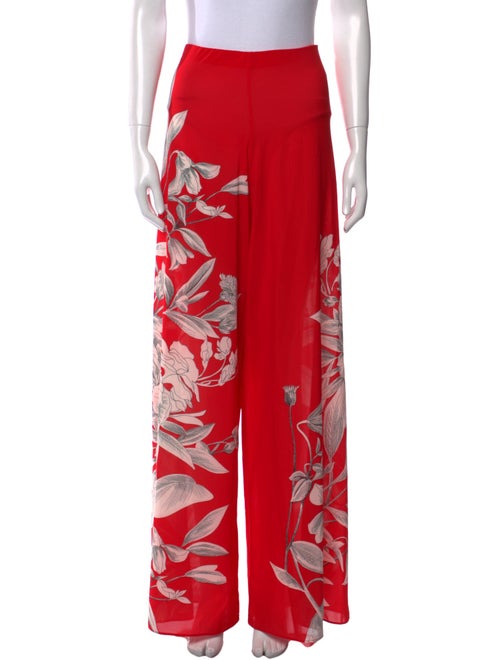 Alice + Olivia Floral Print Wide Leg Pants