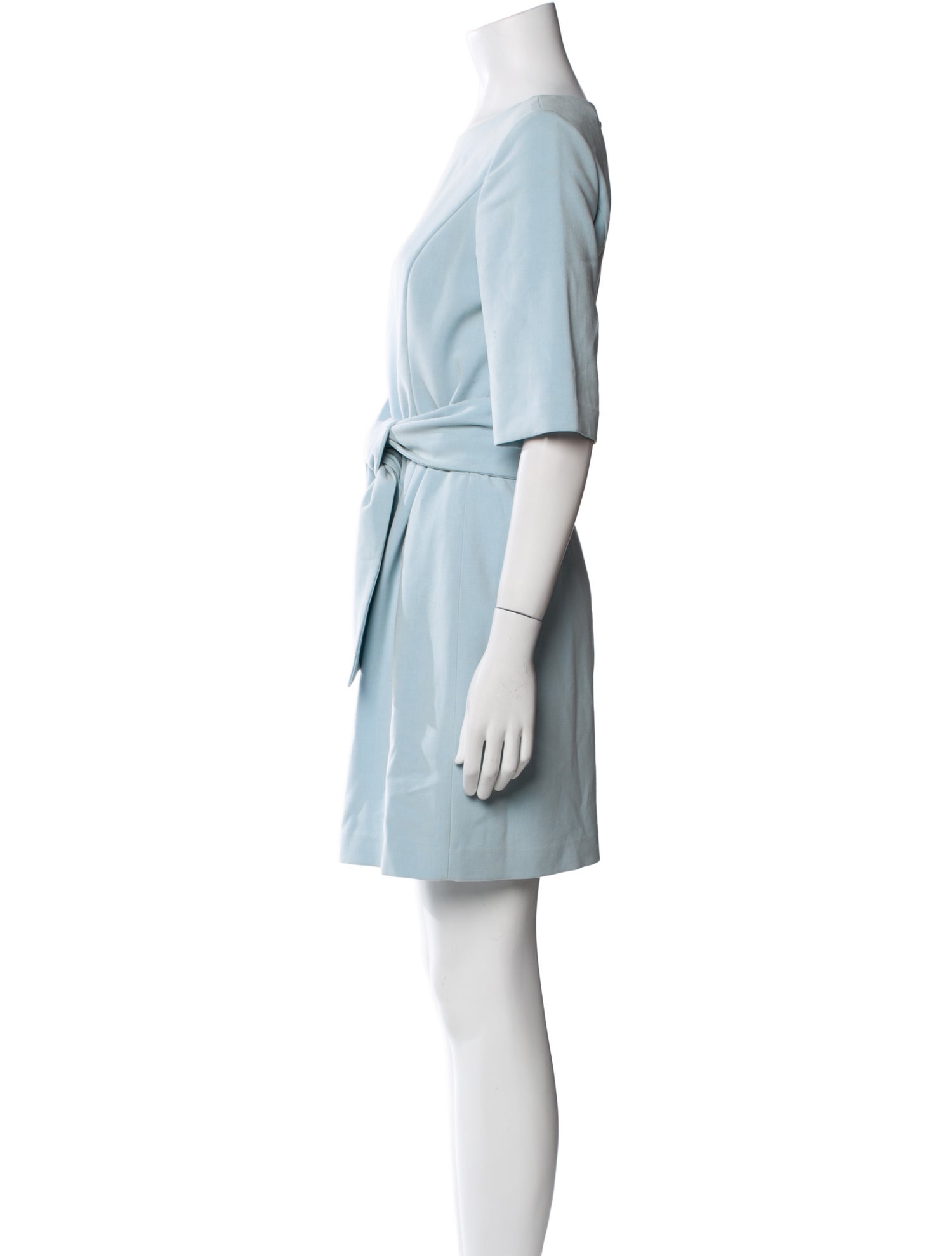 Alice + Olivia Bateau Neckline Mini Dress