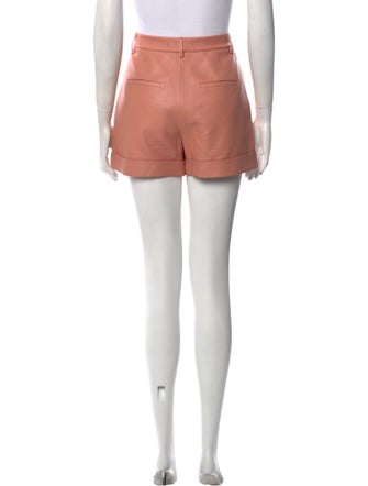 Alice + Olivia Lamb Leather Mini Shorts