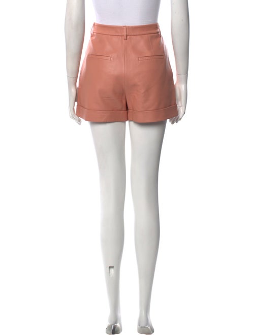 Alice + Olivia Lamb Leather Mini Shorts