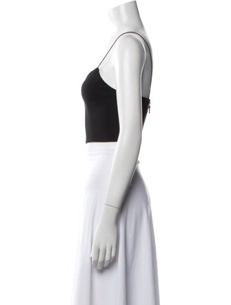 Alice + Olivia Square Neckline Sleeveless Crop Top