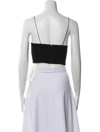 Alice + Olivia Square Neckline Sleeveless Crop Top