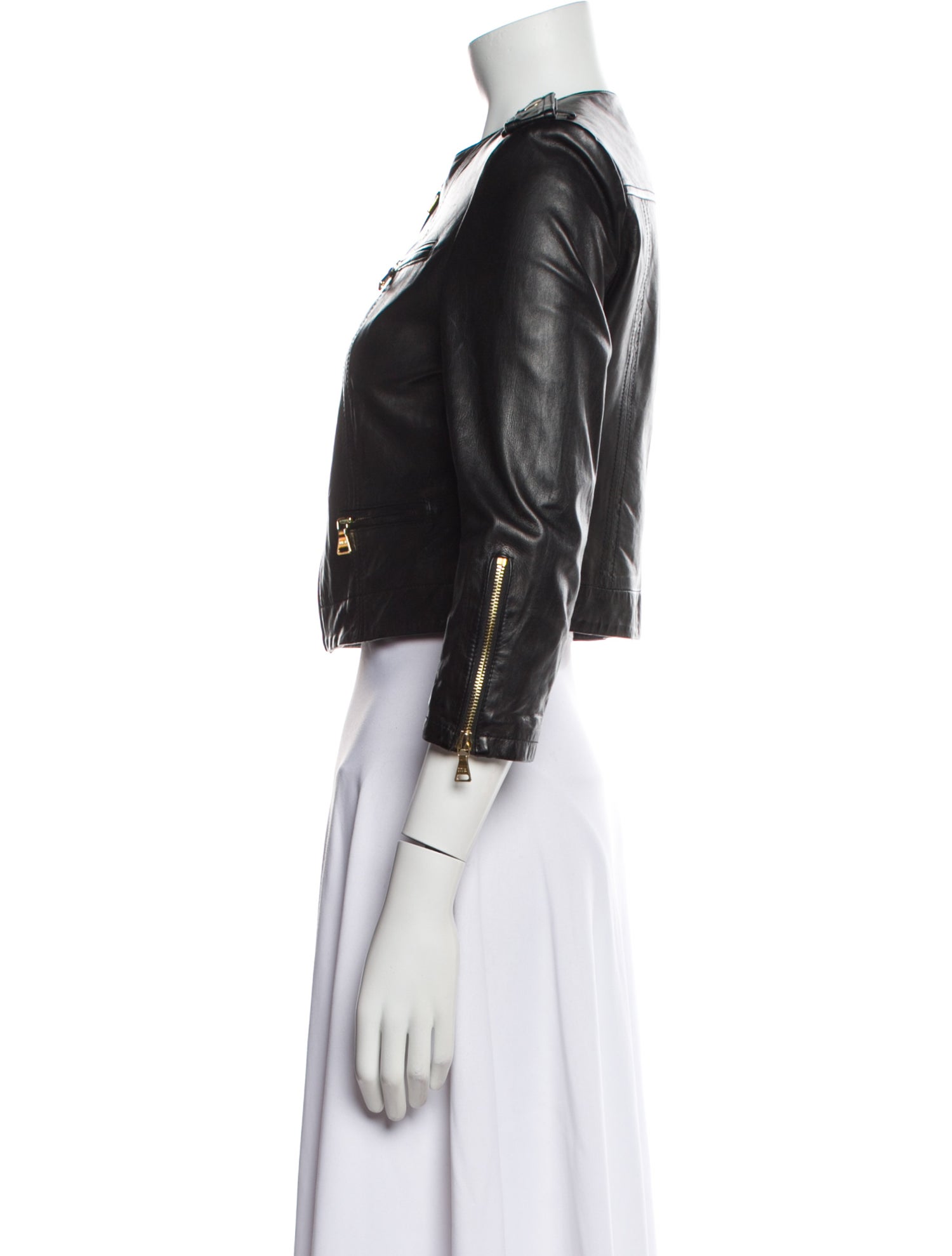 Alice + Olivia Leather Biker Jacket