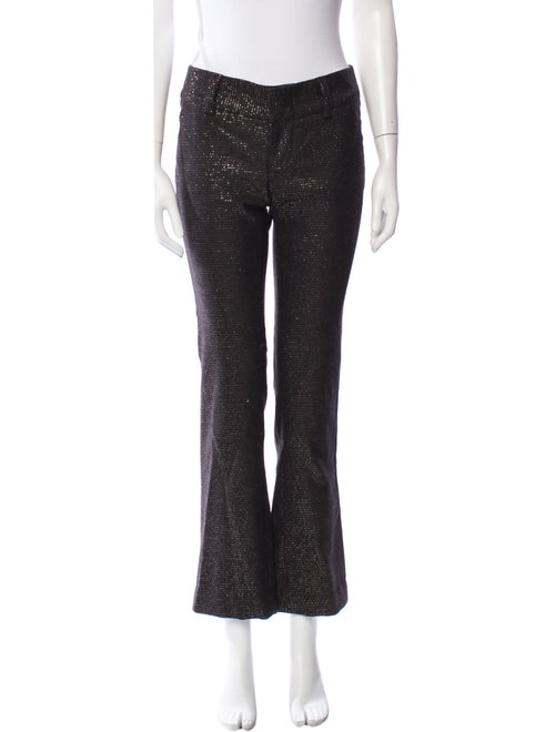 Alice + Olivia Virgin Wool Straight Leg Pants