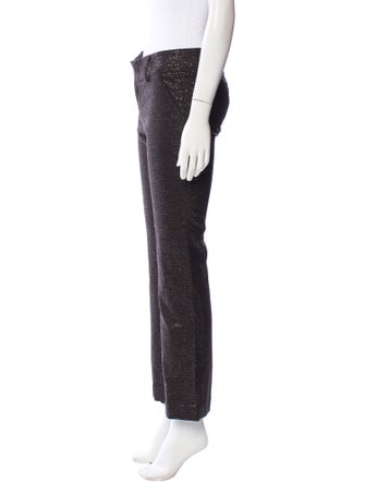 Alice + Olivia Virgin Wool Straight Leg Pants