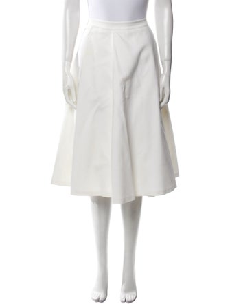 Alice + Olivia Pleated Accents Midi Length Skirt