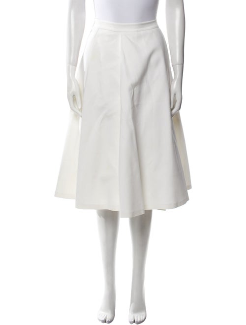 Alice + Olivia Pleated Accents Midi Length Skirt