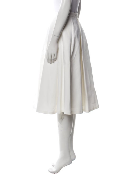 Alice + Olivia Pleated Accents Midi Length Skirt