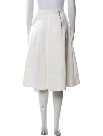 Alice + Olivia Pleated Accents Midi Length Skirt