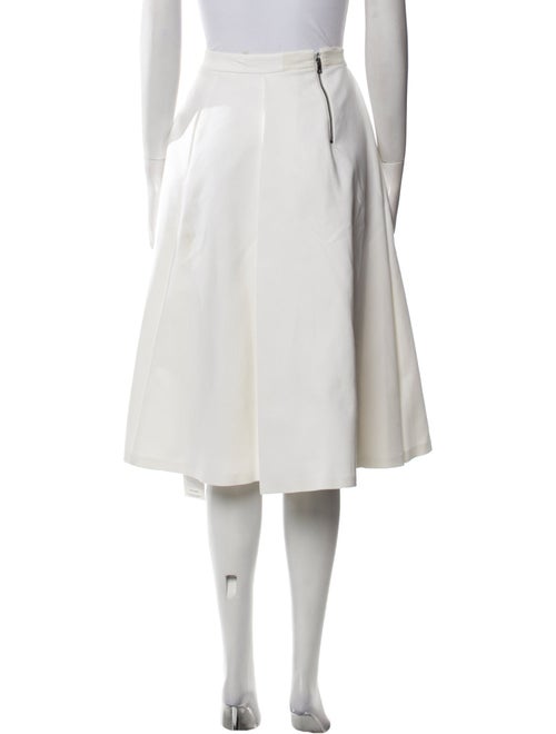 Alice + Olivia Pleated Accents Midi Length Skirt