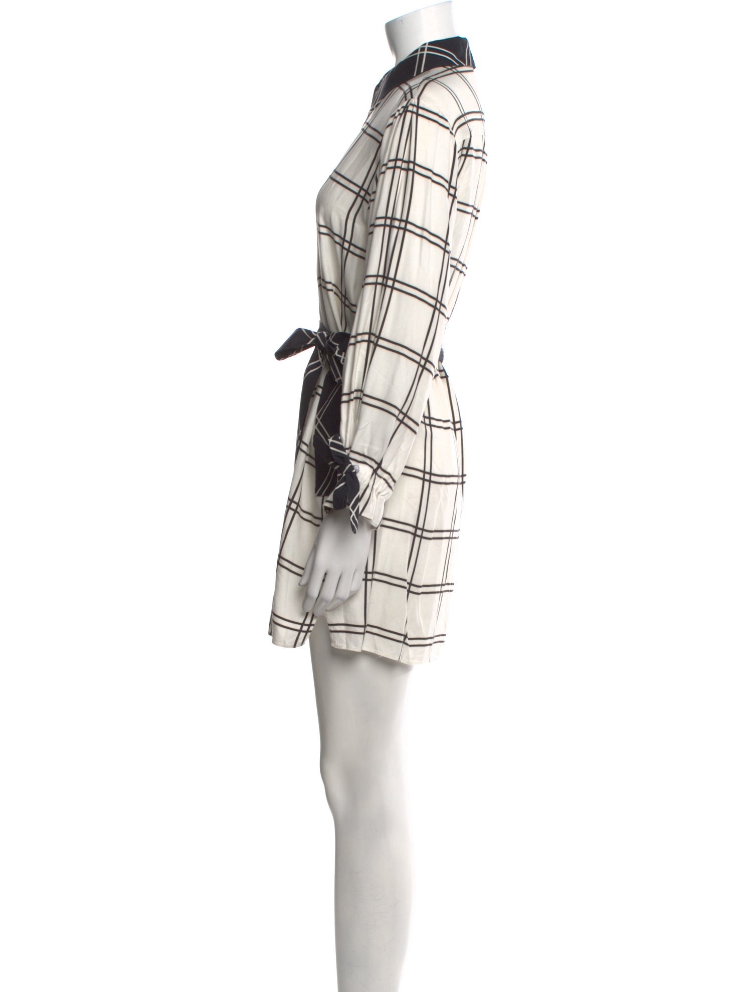 Alice + Olivia Plaid Print Mini Dress