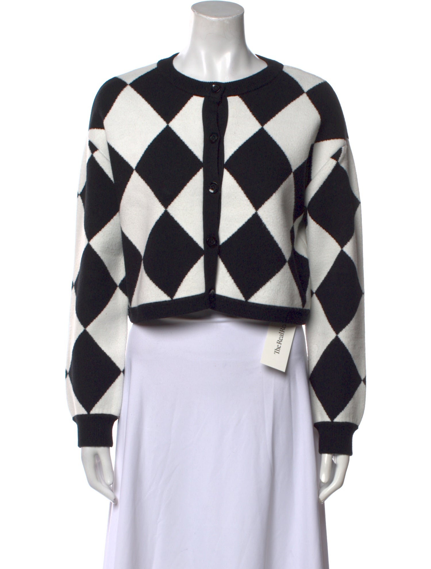 Alice + Olivia Printed Crew Neck Sweater