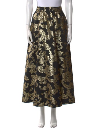 Alice + Olivia Floral Print Midi Length Skirt
