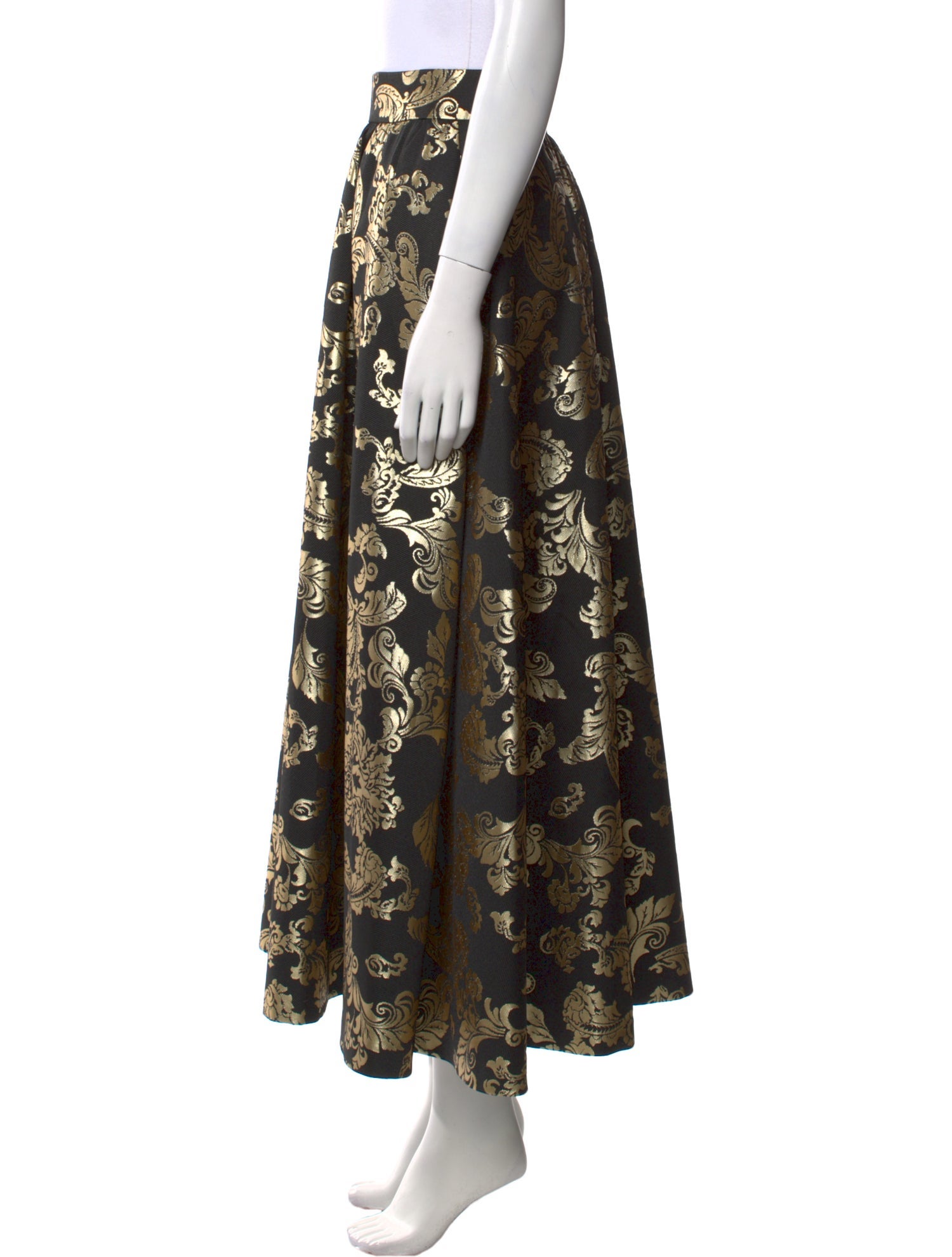 Alice + Olivia Floral Print Midi Length Skirt