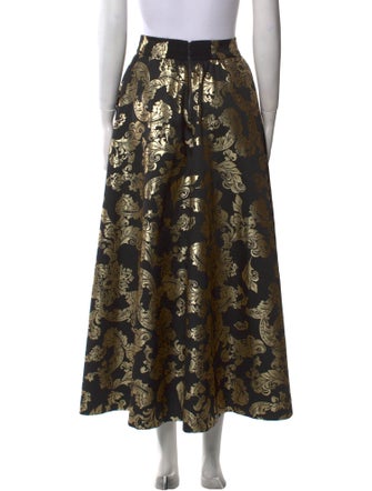 Alice + Olivia Floral Print Midi Length Skirt