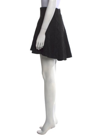 Alice + Olivia Embroidered Accent Mini Skirt