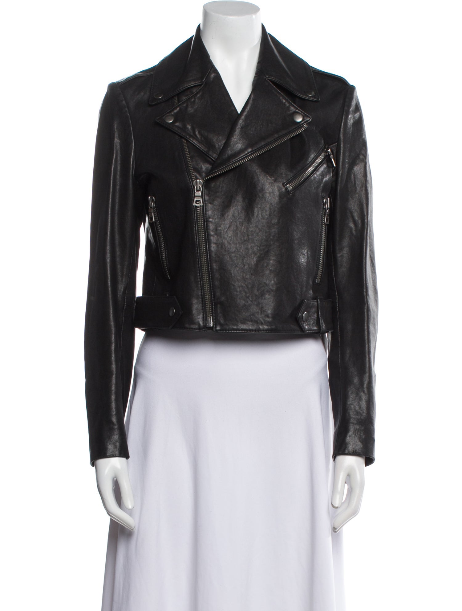 Alice + Olivia Leather Biker Jacket