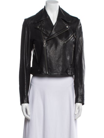 Alice + Olivia Leather Biker Jacket