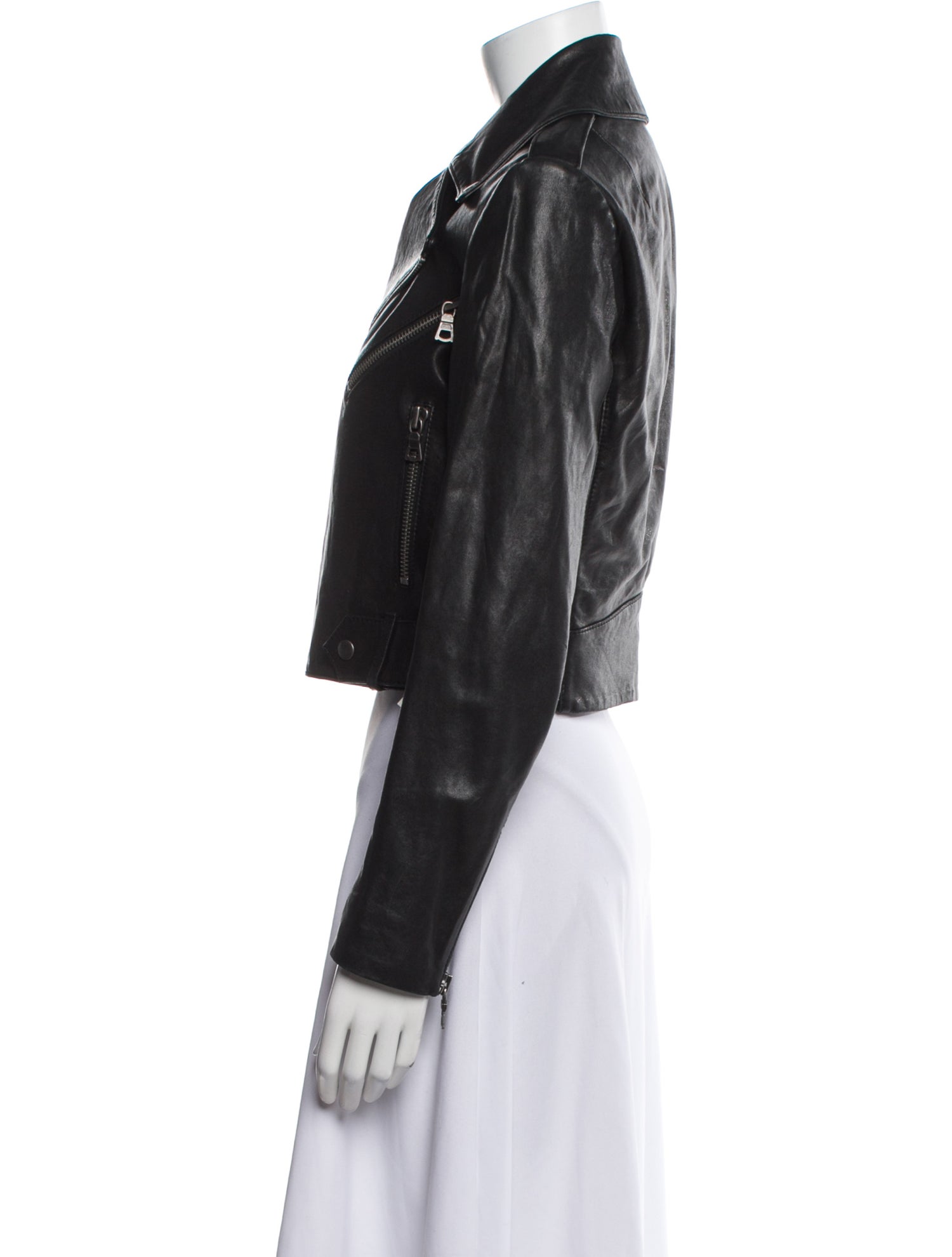 Alice + Olivia Leather Biker Jacket