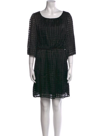 Alice + Olivia Scoop Neck Mini Dress