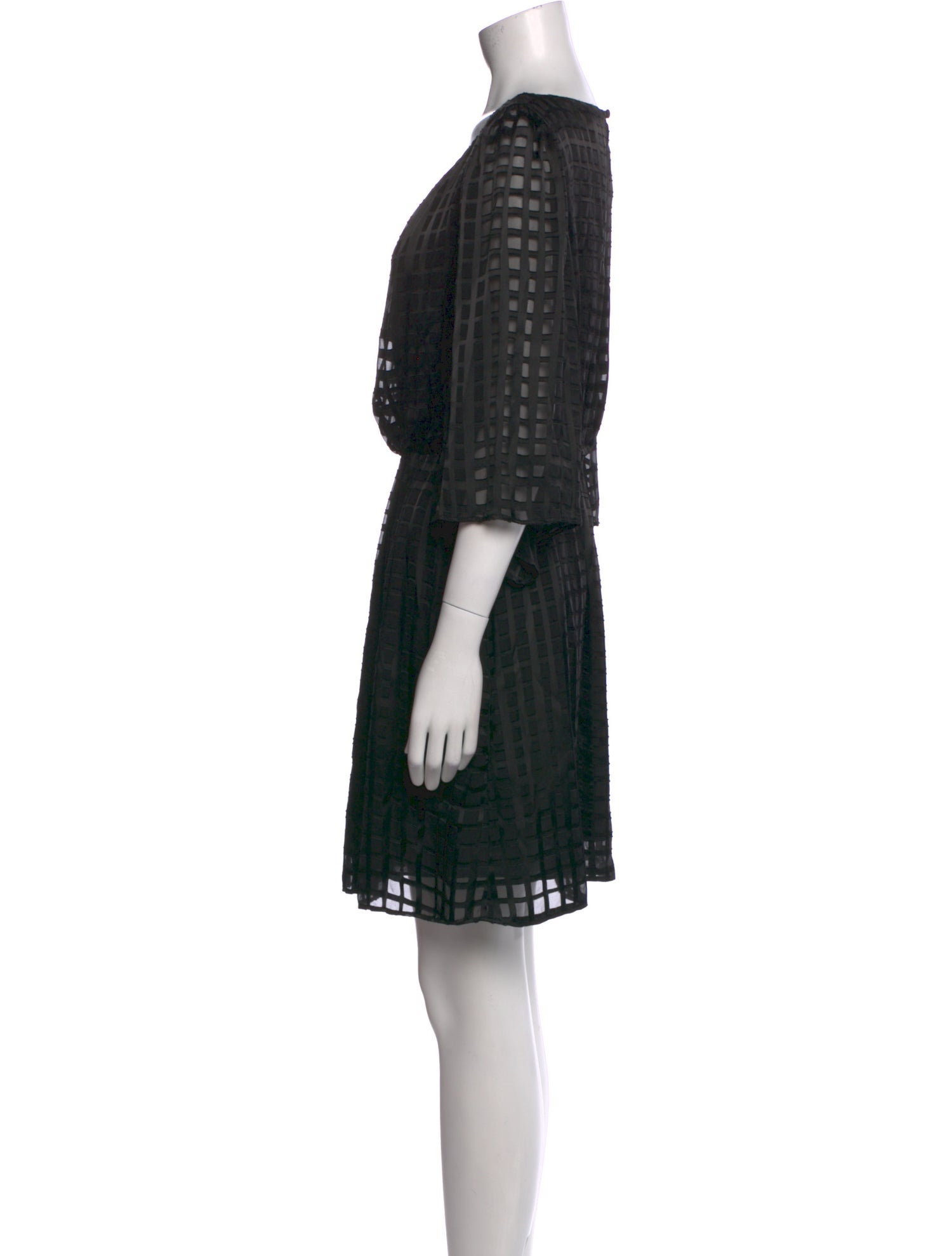 Alice + Olivia Scoop Neck Mini Dress