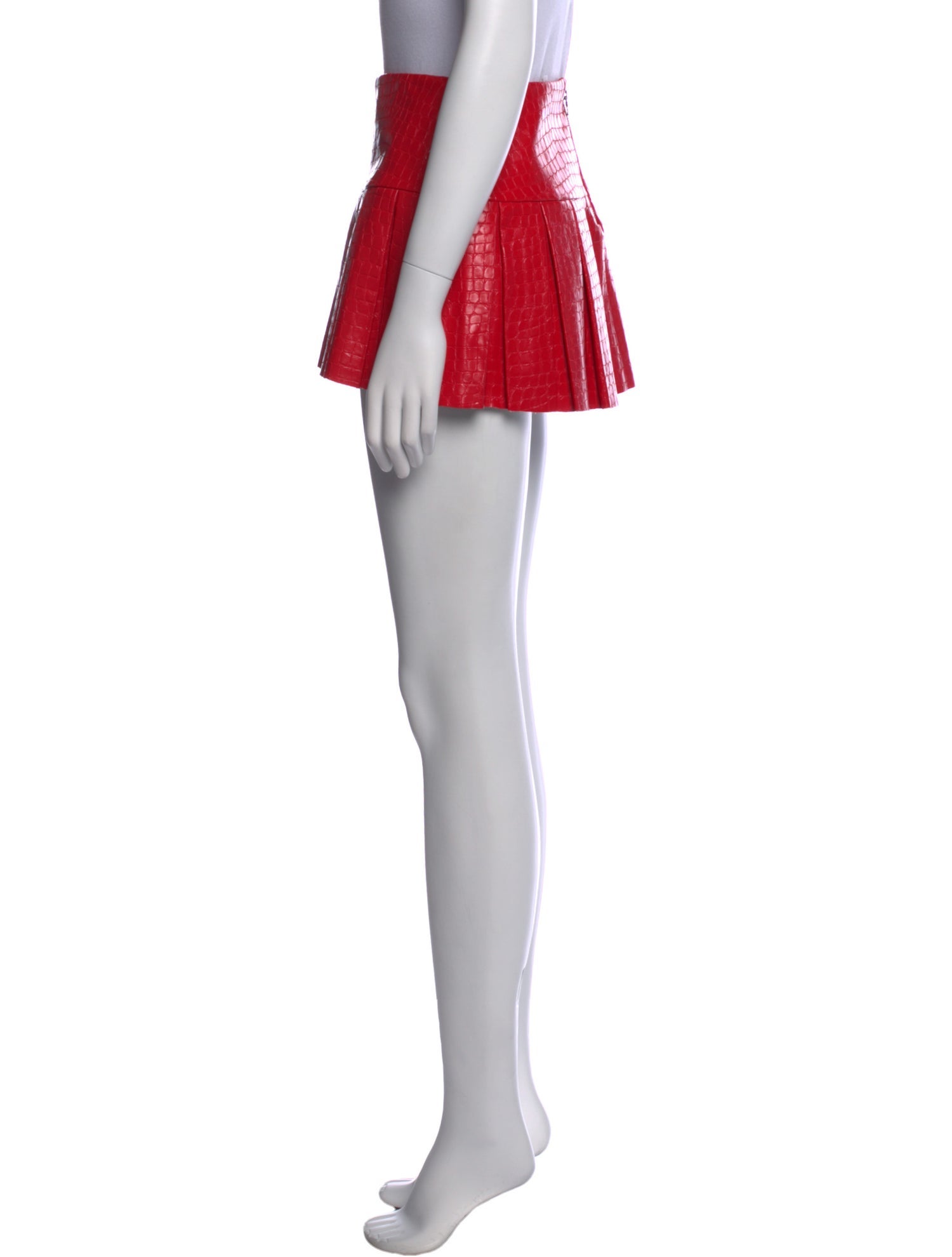 Alice + Olivia Pleated Accents Mini Skirt