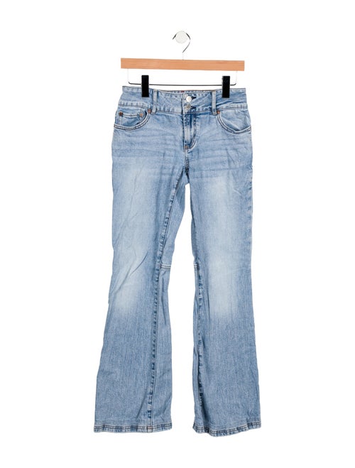 Alice + Olivia Mid-Rise Wide Leg Jeans