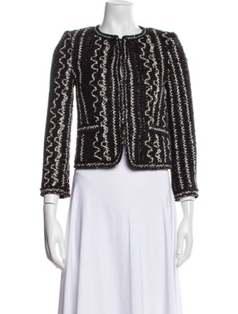 Alice + Olivia Tweed Pattern Evening Jacket