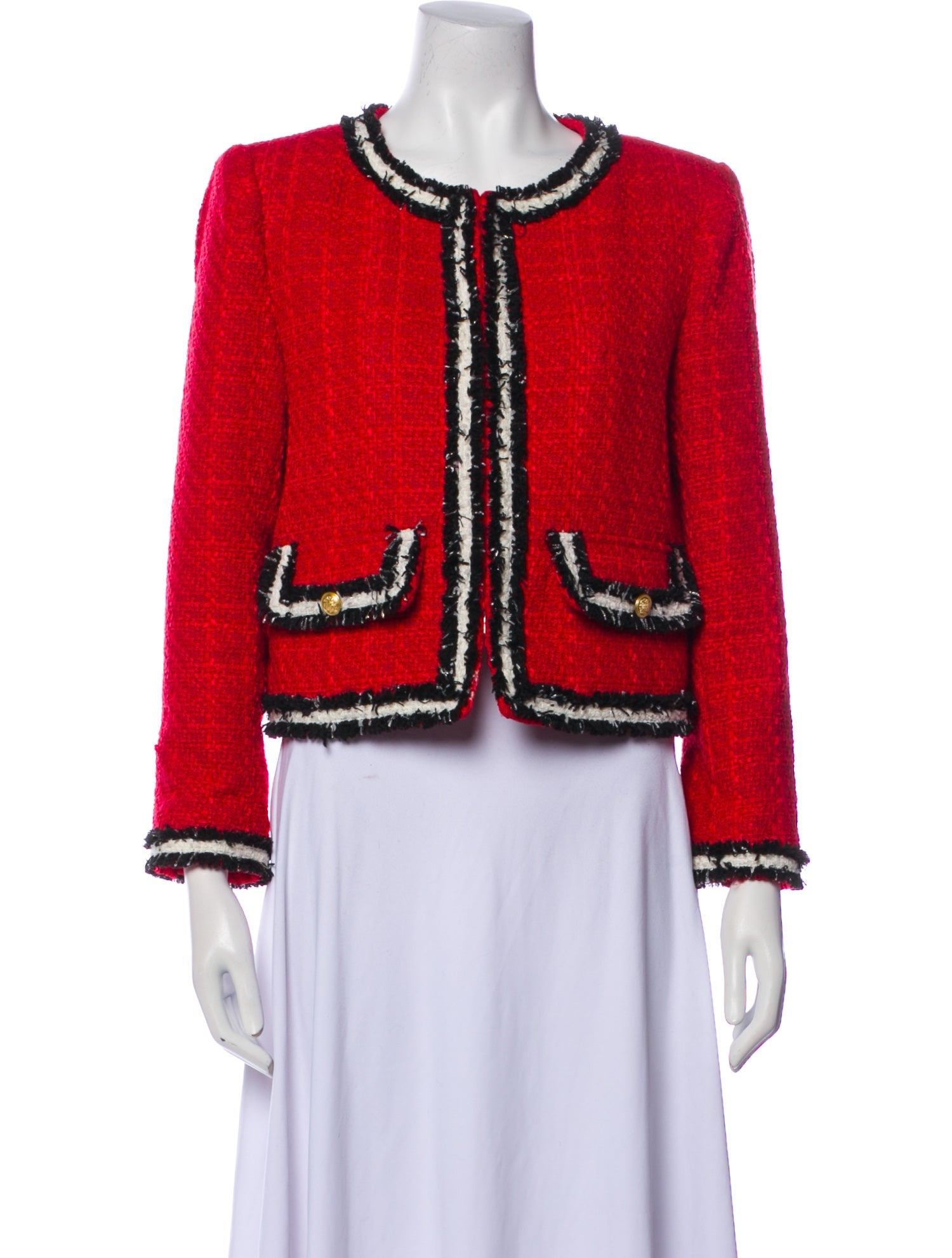 Alice + Olivia Tweed Pattern Evening Jacket