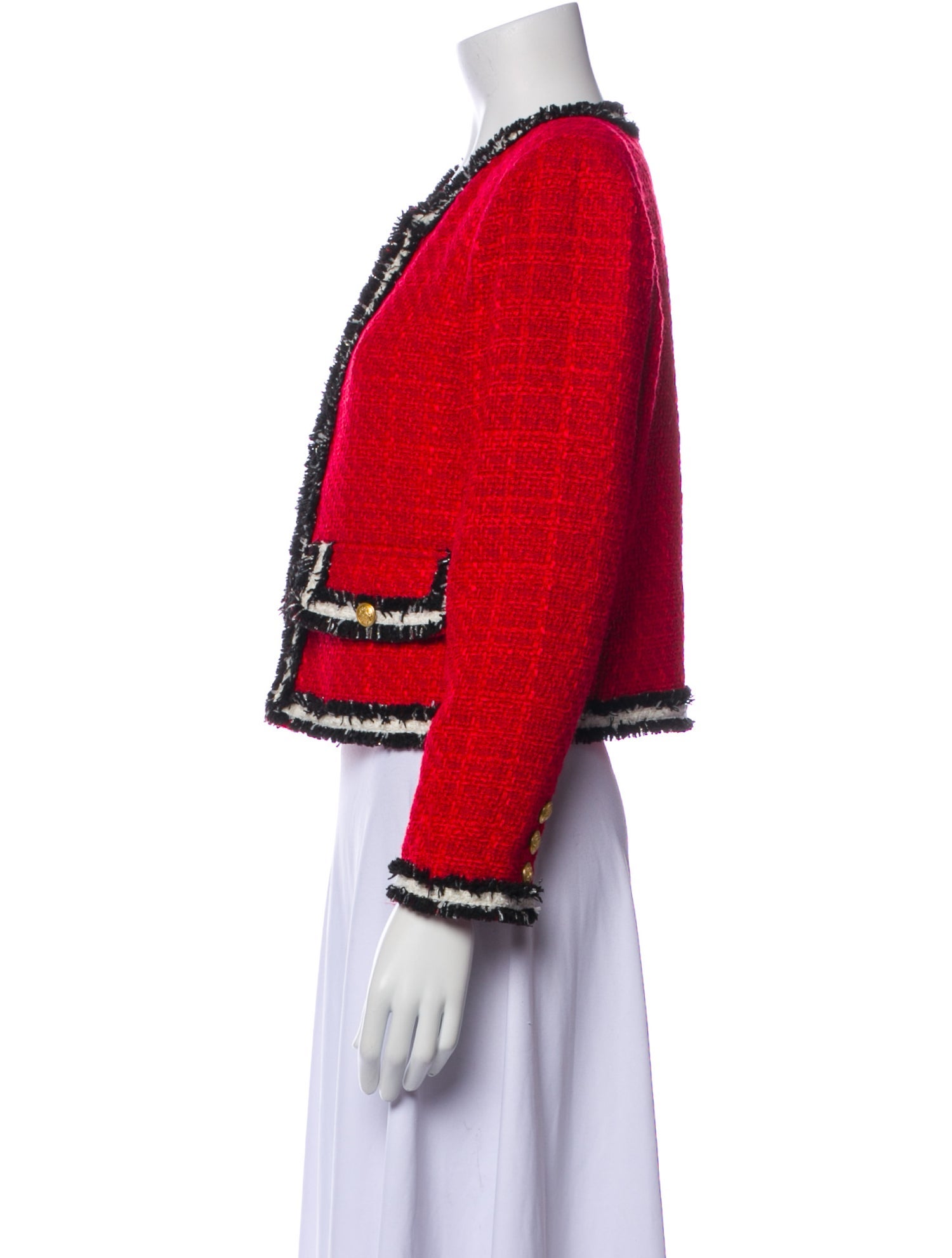 Alice + Olivia Tweed Pattern Evening Jacket