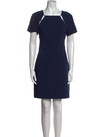 Alice + Olivia Square Neckline Mini Dress