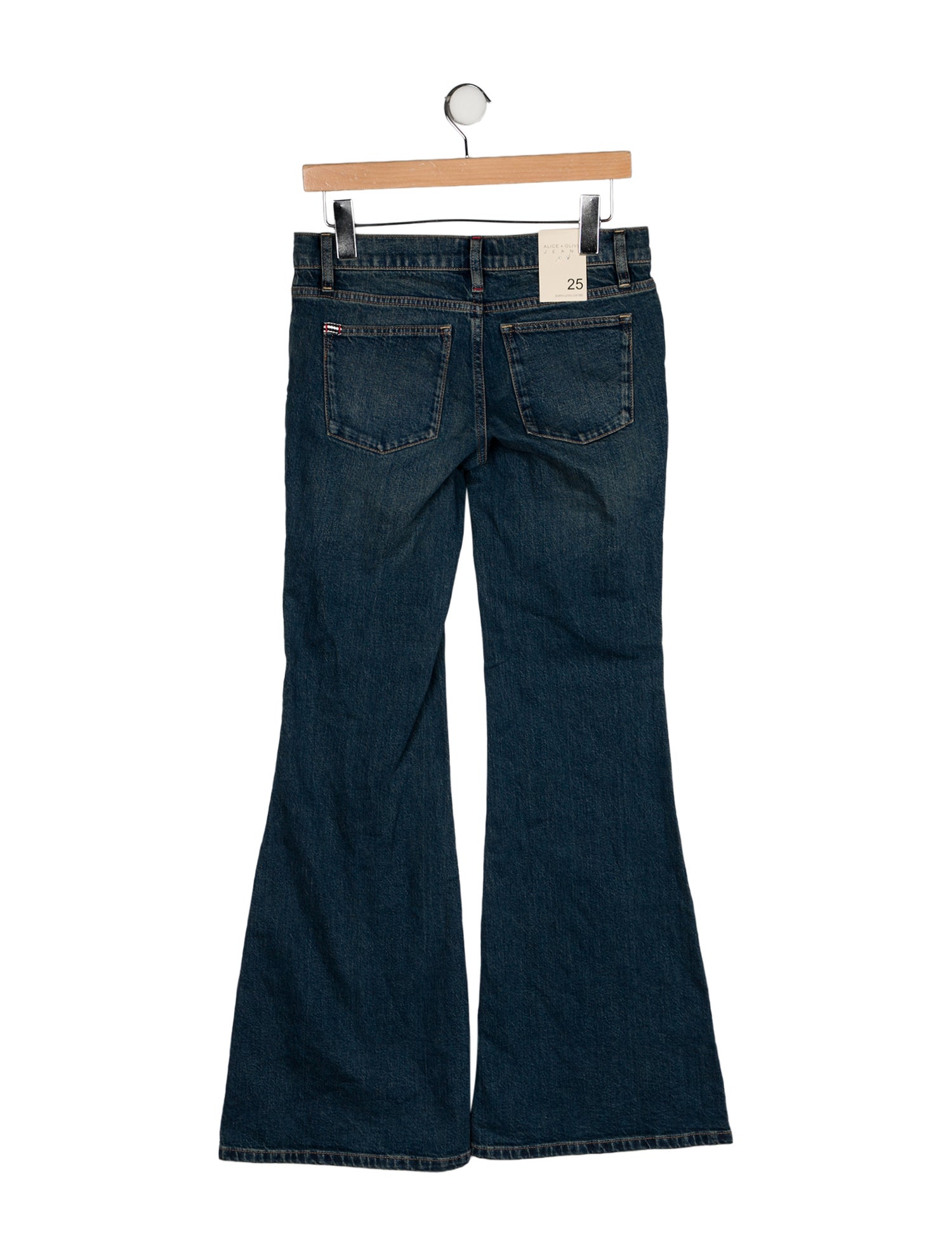 Alice + Olivia Low-Rise Wide Leg Jeans w/ Tags